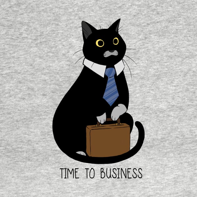 Business Cat Time to Business by MMMMHam